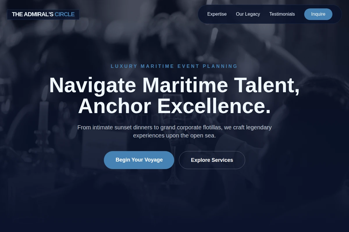 Yacht Event Planning