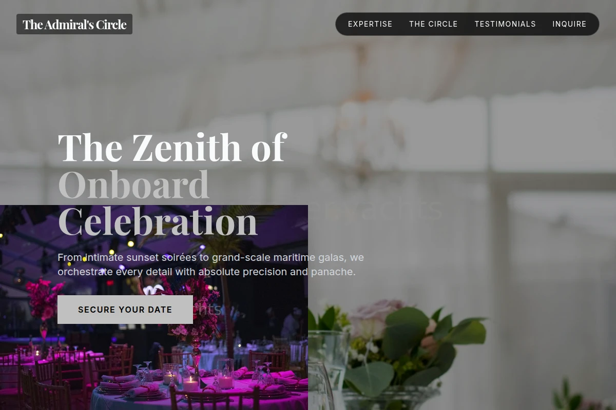 Superyacht Event Planning